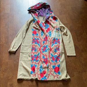 Aratta long hooded cardigan